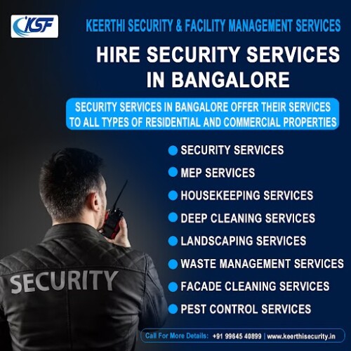 Keerthi Group was established in the year of 2001. Company’s roots were planted more than 25 years ago. Keerthi Group provides the complete Security Management services. These services include Security, Housekeeping such as Maintenance and Swimming Pool Maintenance etc. Due to the range of services and extensive market knowledge, Keerthi Group can meet the client increasingly complex requirements with competitive practical solutions.

Call for More Details: +91 9964540899

Visit our website: https://www.keerthisecurity.in/