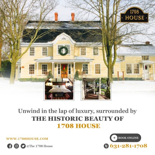 Step back in time and experience the charm and elegance of the 1708 House, a historic boutique bed & breakfast nestled in the heart of Southampton. With its rich history and classic architecture, this enchanting establishment offers a unique getaway experience for guests seeking a touch of old-world luxury.

Visit Our Website: https://1708house.com/