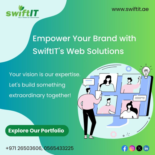 Transform your online presence with SwiftIT's cutting-edge web design and development services. With over a decade of experience, we specialize in creating bespoke digital solutions tailored to your needs. Dive into our portfolio now and witness the magic of innovation!

📱 +971-26503606, 0565433225

🌐 https://swiftit.ae/