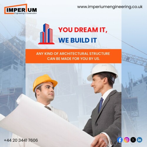 From modern homes to majestic skyscrapers, if you can dream it, we can build it. Our expert team is dedicated to turning your architectural dreams into reality. 

Contact us today!

📱 +44 20 3441 7606

🌐 https://imperiumengineering.co.uk/