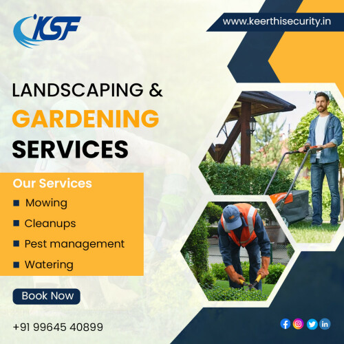 Keerthi Security offers the best landscaping services in Bangalore. For more information, visit the Keerthi Security website.

Call for More Details: +91 9964540899

Visit our website: https://www.keerthisecurity.in/