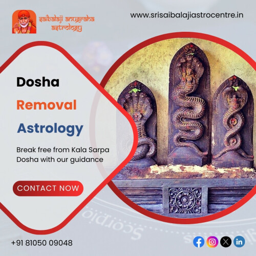 Free Yourself from Dosha. At Srisai Balaji Astrocentre, we specialize in dosha removal and enhancing your well-being. We provide effective remedies to remove dosha and restore positivity. Call us today for personalized advice.

Call us: +91 8105009048

Visit us: https://www.srisaibalajiastrocentre.in/