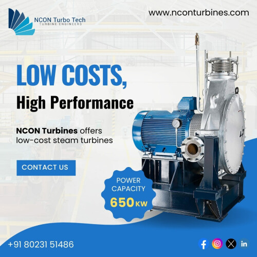 Looking for efficient and budget-friendly energy solutions? NCON Turbines offers low-cost steam turbines that deliver!

☎️ Call us: +91-8023151486

🌐 Visit us: http://www.nconturbines.com/

#steamturbine #steamturbinesmanufacturers #powerturbinemanufacturers #singlestagesteamturbines #multistagesteamturbines #lowpressuresteamturbine #backpressureturbine #electricitygeneration #turbinemanufacturersindia #steamturbinesuppliersindia #turbinemanufacturingcompanies #industrialsteamturbine #smallsteamturbines #nconturbines #bangalore